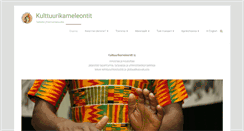Desktop Screenshot of kulttuurikameleontit.com